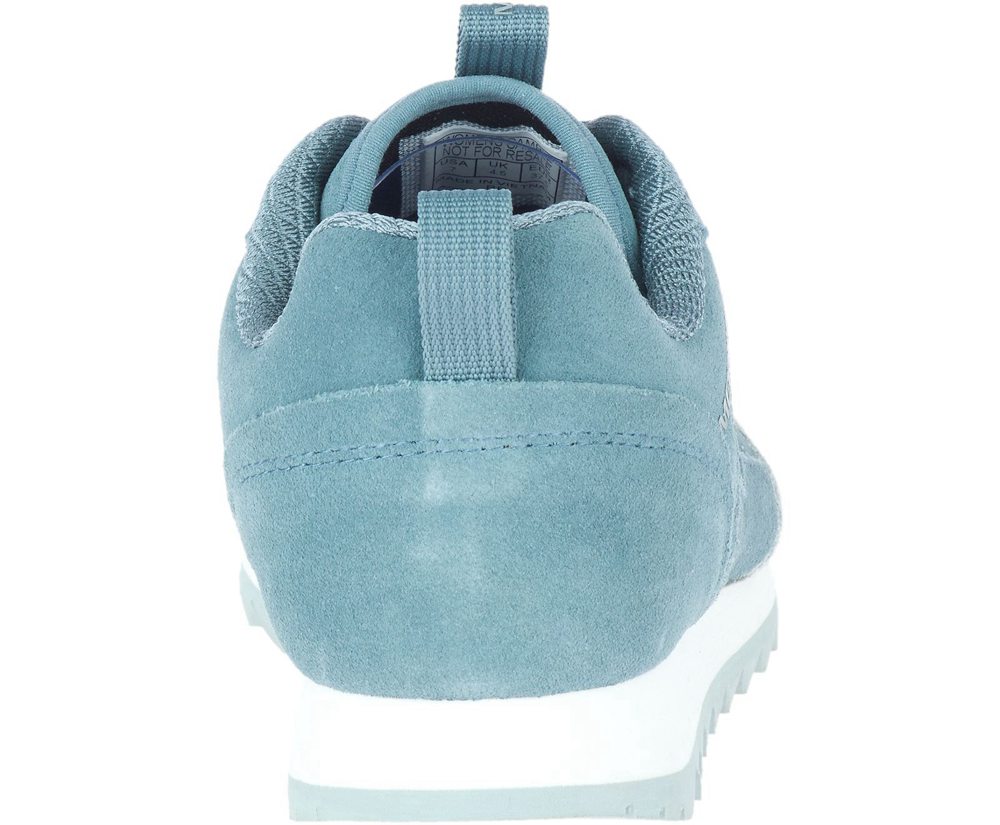 Merrell Sneakers Blue/White - Alpine Suede - Womens 64HLTSQGY